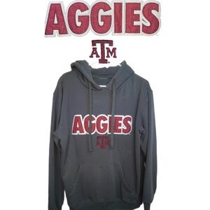 Texas A&M Gray Hooded Sweatshirt Sz M